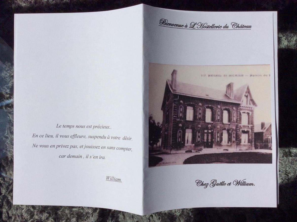 L'Hostellerie Du Chateau Mesnil-Saint-Nicaise Esterno foto